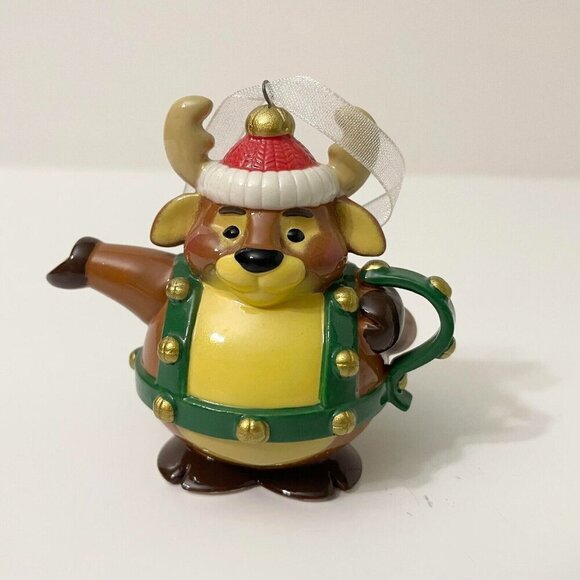 2020 Hallmark Keepsake Christmas Ornaments Tea Time Reindeer and Teapot - Picture 3 of 16